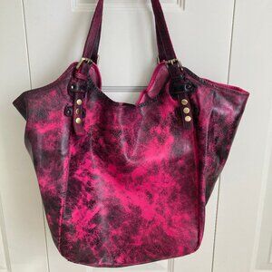 LUSHER Soft & Slouchy Hobo Rebel Fuchsia NWT